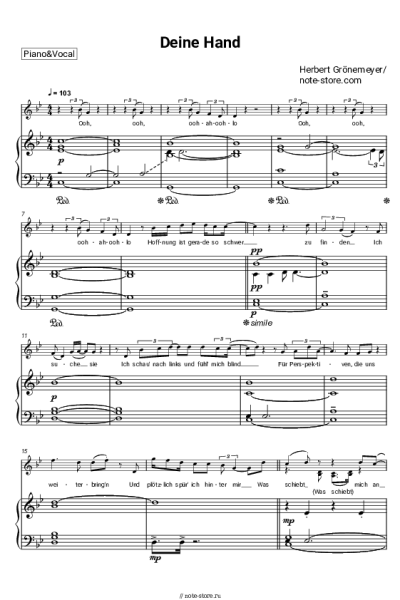undefined Herbert Grönemeyer - Deine Hand