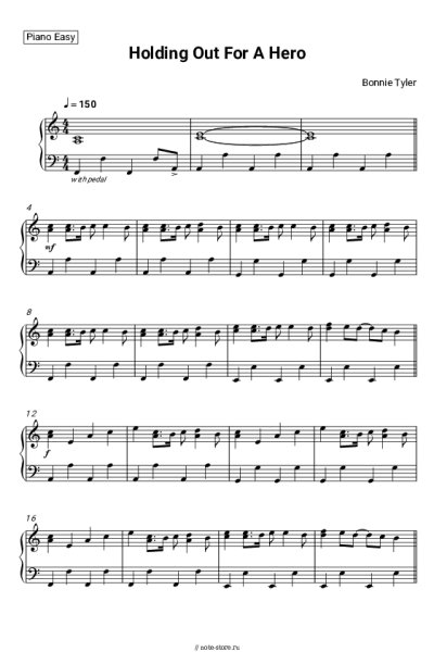 Ноты, аккорды Bonnie Tyler - Holding Out For A Hero