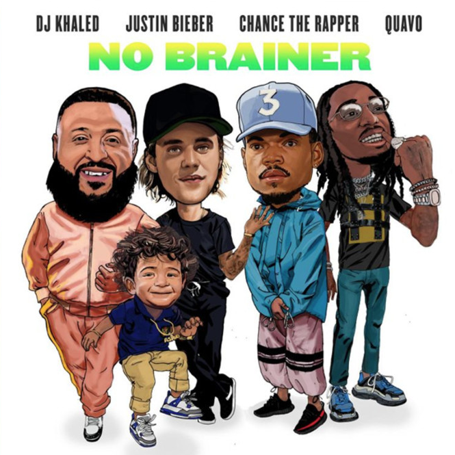 DJ Khaled, Chance the Rapper, Quavo, Justin Bieber - No Brainer ноты для фортепиано