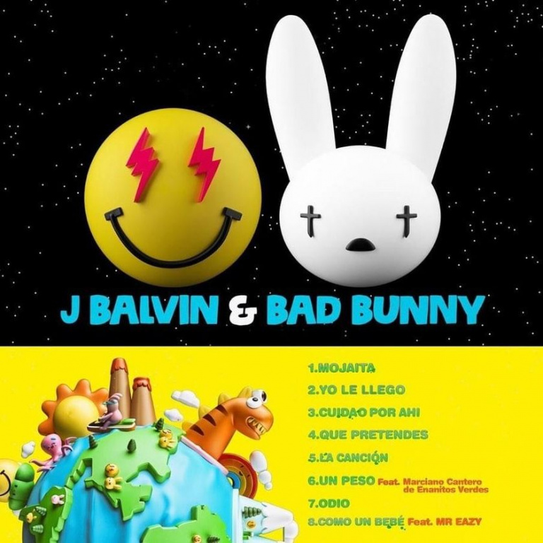 Ноты J Balvin, Bad Bunny, Marciano Cantero - UN PESO - Пианино.Соло.