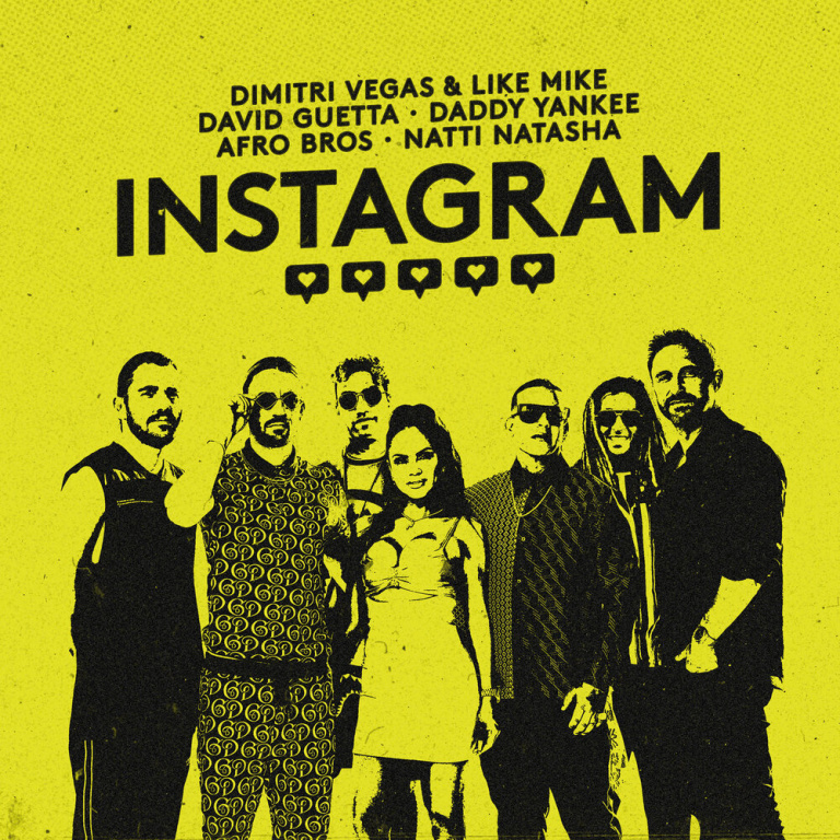 Dimitri Vegas & Like Mike, David Guetta, Daddy Yankee, Afro Bros, Natti Natasha - Instagram ноты для фортепиано