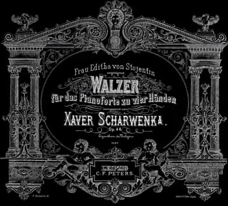 Франц Ксавер Шарвенка - Два вальса, соч. 44: 1. Con spirito ноты для фортепиано
