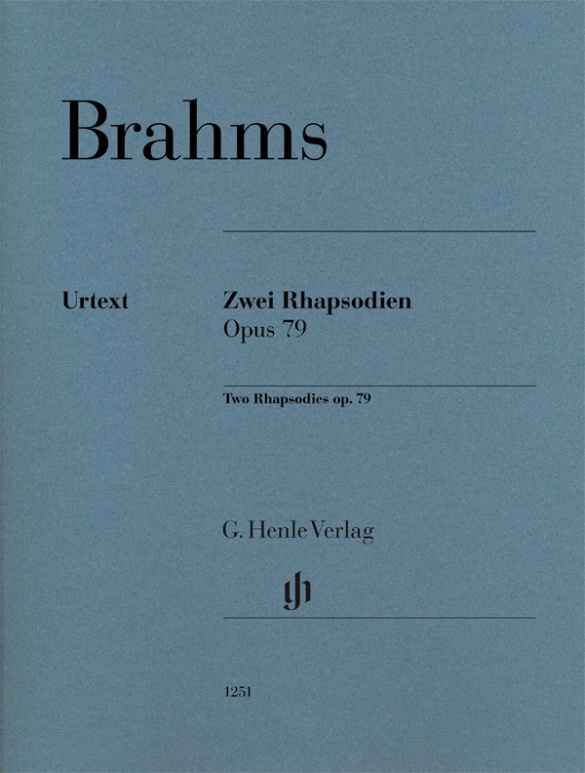 Иоганнес Брамс - Рапсодия си минор - соч. 79 № 1 ноты для фортепиано