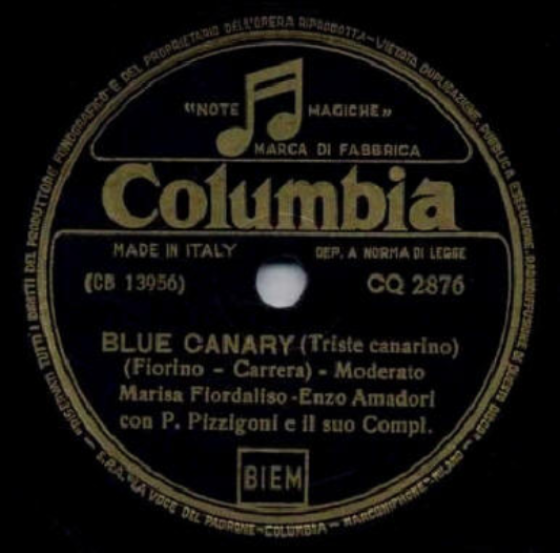 Marisa Fiordaliso, Enzo Amadori - Blue Canary ноты для фортепиано