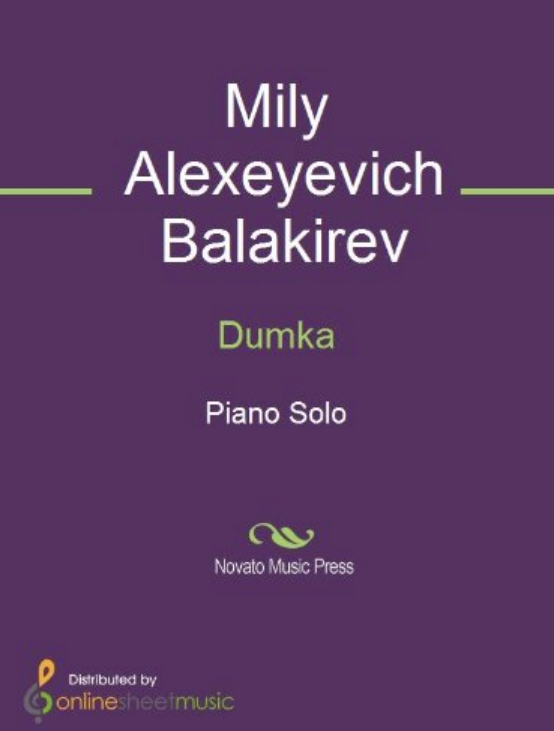 Милий Балакирев - Думка ноты для фортепиано