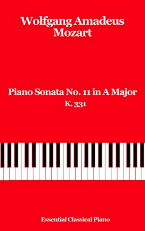 Вольфганг Амадей Моцарт - Соната для фортепиано № 11 ля мажор, ч. 2 Menuetto ноты для фортепиано