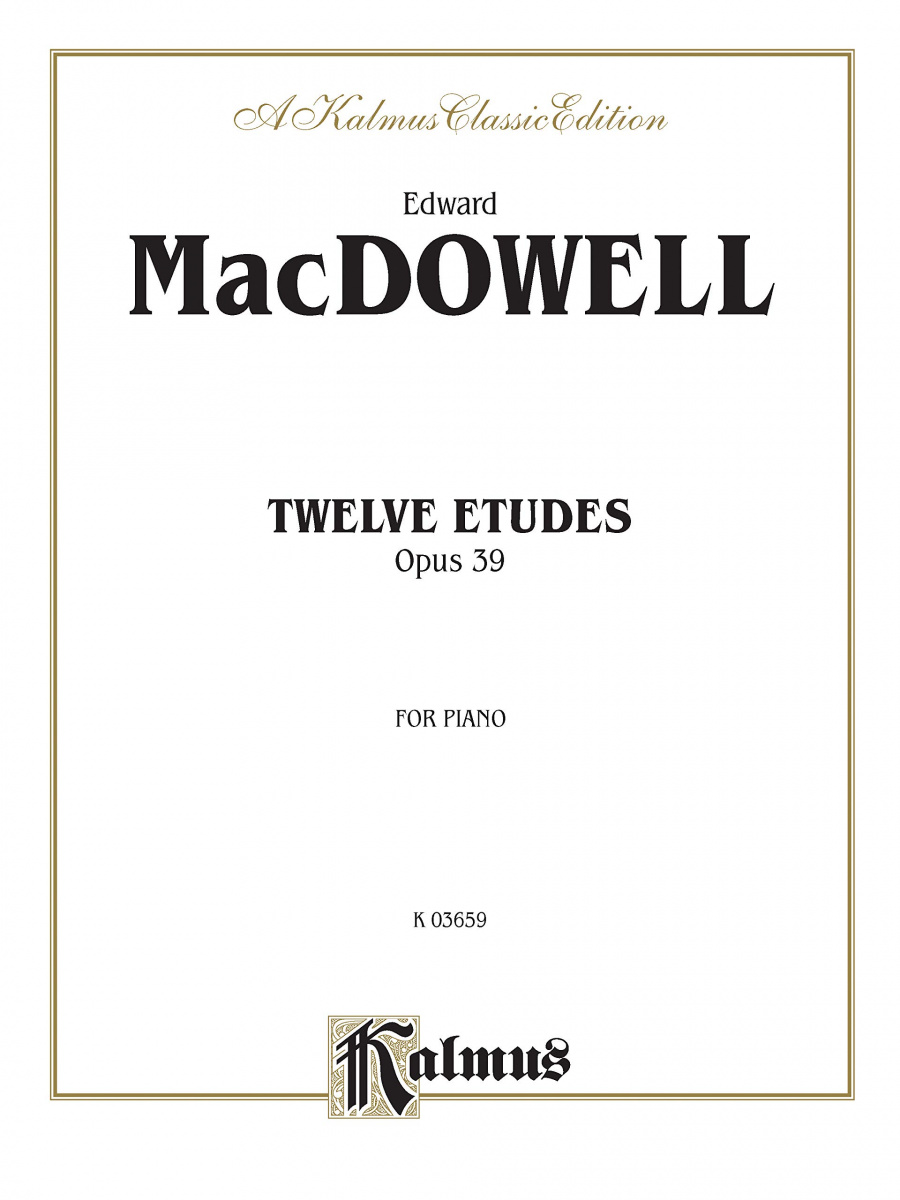 Эдуард Мак-Доуэлл - 12 этюдов, Op.39: No.1 Джагдлайд (Охотничья песня) ноты для фортепиано