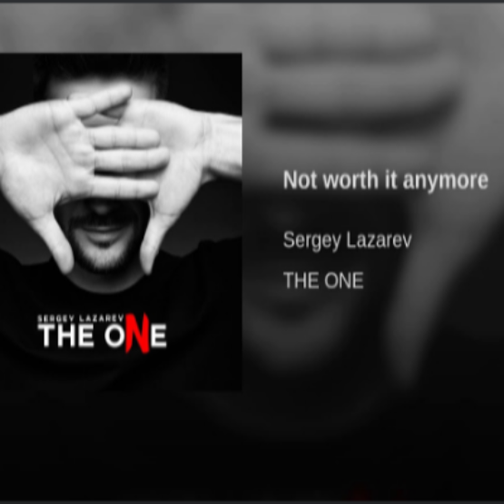 Сергей Лазарев - Not worth it anymore ноты для фортепиано