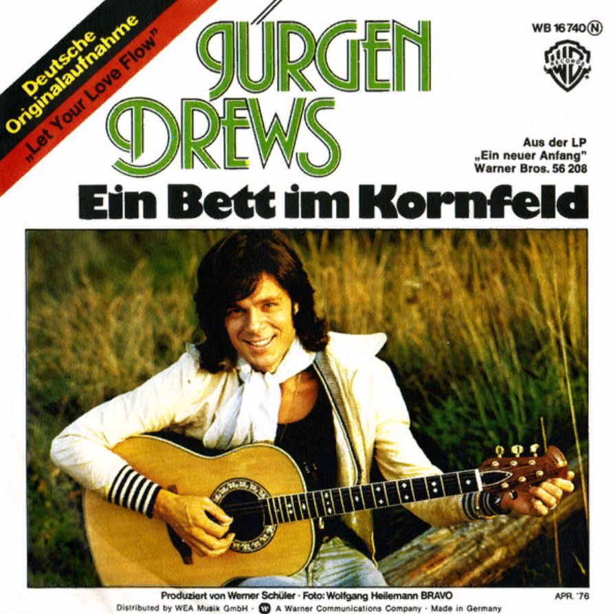 Jürgen Drews - Ein Bett im Kornfeld ноты для фортепиано