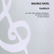 Морис Равель - Deux Melodies hebraiques, MA 22: No. 1, Kaddisch in C Minor ноты для фортепиано