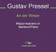 Gustav Pressel - An der Weser ноты для фортепиано