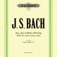 Иоганн Себастьян Бах - Cantata BWV 147 – Jesu, Joy of Man's Desiring ноты для фортепиано
