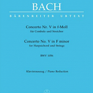 Иоганн Себастьян Бах - Concerto No. 5 in F minor, BWV 1056 part 1. Allegro moderato ноты для фортепиано