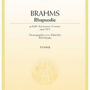 Иоганнес Брамс - Рапсодия соль минор - соч. 79 № 2 ноты для фортепиано