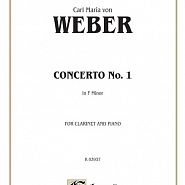 Карл Мария фон Вебер - Clarinet Concerto No. 1 in F Minor, Op. 73: I. Allegro ноты для фортепиано