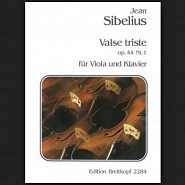 Ян Сибелиус - Valse triste, op. 44 nr. 1 ноты для фортепиано