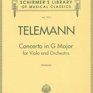 Георг Филипп Телеман - Viola Concerto in G Major, TWV 51:G9: III. Andante ноты для фортепиано