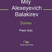 Милий Балакирев - Dumka ноты для фортепиано