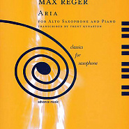 Макс Регер - Aria, Op. 103a: No. 3 ноты для фортепиано