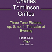 Чарльз Томлинсон Гриффс - Three Tone-Pictures, Op.5: No.1 The Lake at Evening ноты для фортепиано