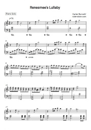 Ноты, аккорды Carter Burwell - Renesmee's Lullaby