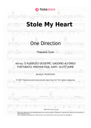 Ноты, аккорды One Direction - Stole My Heart