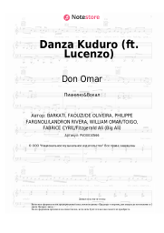Ноты, аккорды Don Omar - Danza Kuduro (ft. Lucenzo)