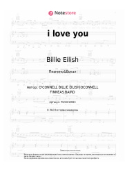 Ноты, аккорды Billie Eilish - i love you