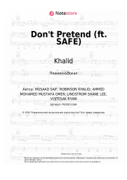 undefined Khalid - Don't Pretend (ft. SAFE)