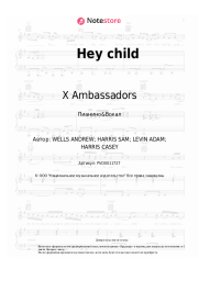 Ноты, аккорды X Ambassadors - Hey child