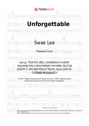 Ноты, аккорды French Montana, Swae Lee - Unforgettable