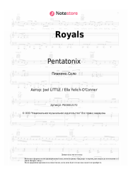 Ноты, аккорды Pentatonix - Royals