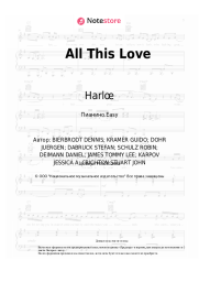 Ноты, аккорды Robin Schulz, Harlœ - All This Love