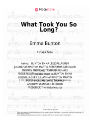 Ноты, аккорды Emma Bunton - What Took You So Long?