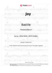 Ноты, аккорды Bastille - Joy