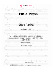 Ноты, аккорды Bebe Rexha - I'm a Mess