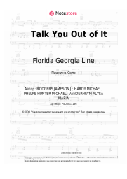 Ноты, аккорды Florida Georgia Line - Talk You Out of It