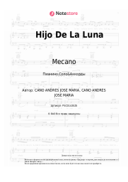 Ноты, аккорды Mecano - Hijo De La Luna