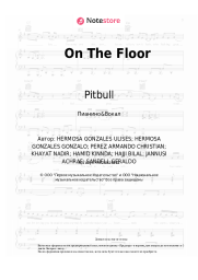 Ноты, аккорды Jennifer Lopez, Pitbull - On The Floor