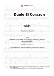 Ноты, аккорды Enrique Iglesias, Wisin - Duele El Corazon