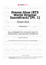 Ноты, аккорды BTS, Charli XCX - Dream Glow (BTS World Original Soundtrack) [Pt. 1]
