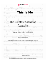 Ноты, аккорды Keala Settle, The Greatest Showman Ensemble - This Is Me