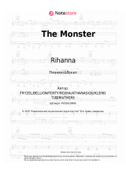 Ноты, аккорды Eminem, Rihanna - The Monster