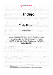 Ноты, аккорды Chris Brown - Indigo