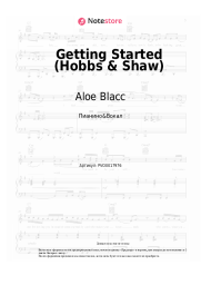 Ноты, аккорды Aloe Blacc - Getting Started (Hobbs & Shaw)