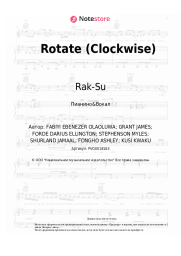 Ноты, аккорды Rak-Su - Rotate (Clockwise)