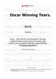 undefined RAYE - Oscar Winning Tears.