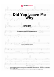 undefined DNDM - Did You Leave Me Why