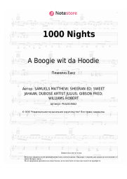 Ноты, аккорды Ed Sheeran, Meek Mill, A Boogie wit da Hoodie - 1000 Nights 