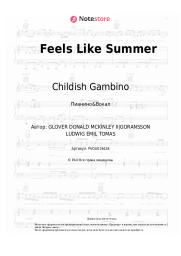 Ноты, аккорды Childish Gambino - Feels Like Summer